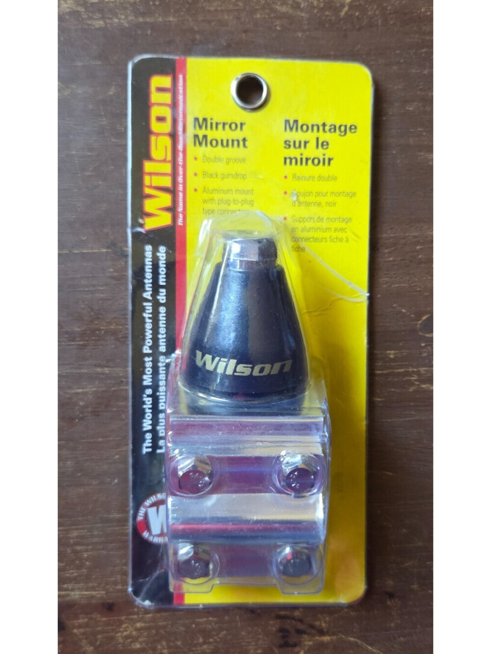 Wilson 305-700 Aluminum CB Radio Antenna Mount w/ Black Beehive Gumdrop Stud